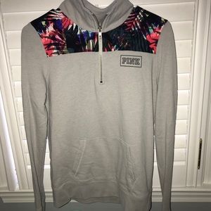 Half zip pink jacket
